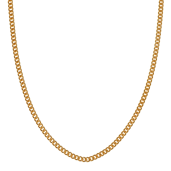 Collierkette, 14K, Gelbgold, Panzer-