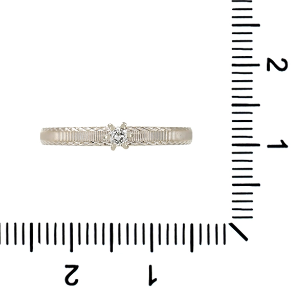 Diamantring, 14K, Weißgold, Brillant