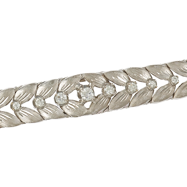 Armband, 18K, Weißgold, Brillant