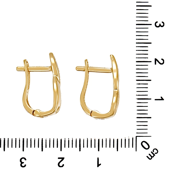 Ohrhänger, 14K, Gelb-/Weißgold