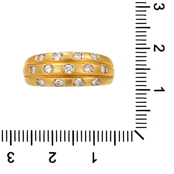 Diamantring, 18K, Gelbgold, Diamanten 0,39 ct