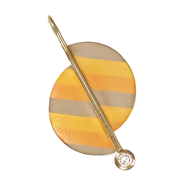 Anhänger, 18K, Rot-/Gelb-/Weißgold, Brillant