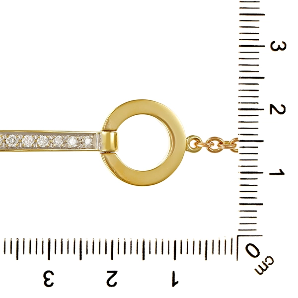 Armband, 14K, Gelbgold, Brillanten 0,33 ct