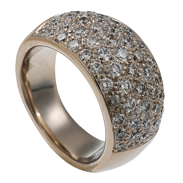 Diamantring, 18K, Weißgold, Brillanten, Wempe