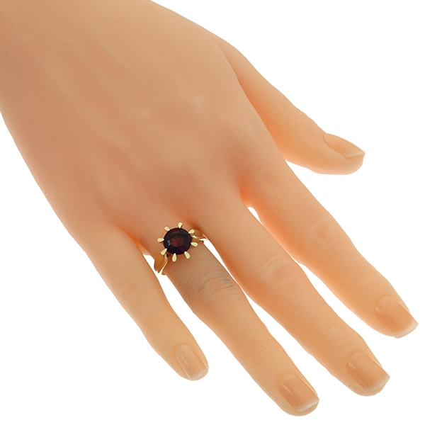 Ring, 14K, Gelbgold, Amethyst
