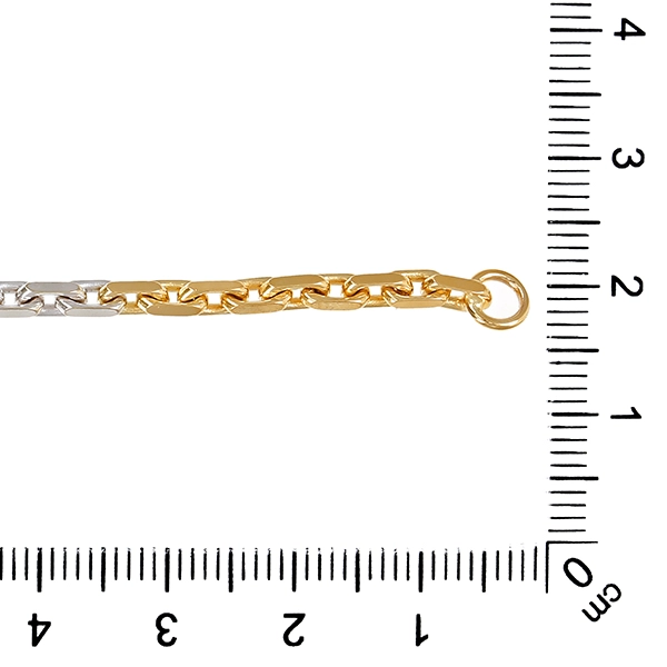 Armband, 14K, Gelb/Weißgold