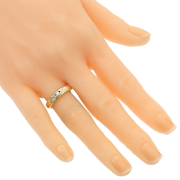 Diamantring, 14K, Gelb-/Weißgold, Brillant