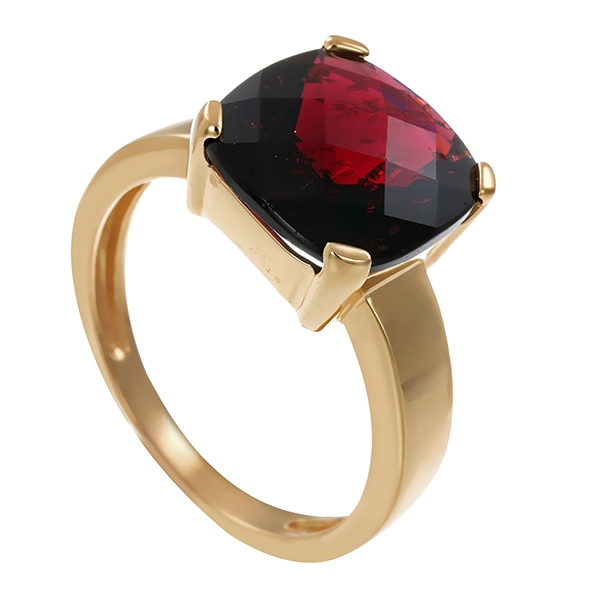 Ring, 14K, Gelbgold, Granat