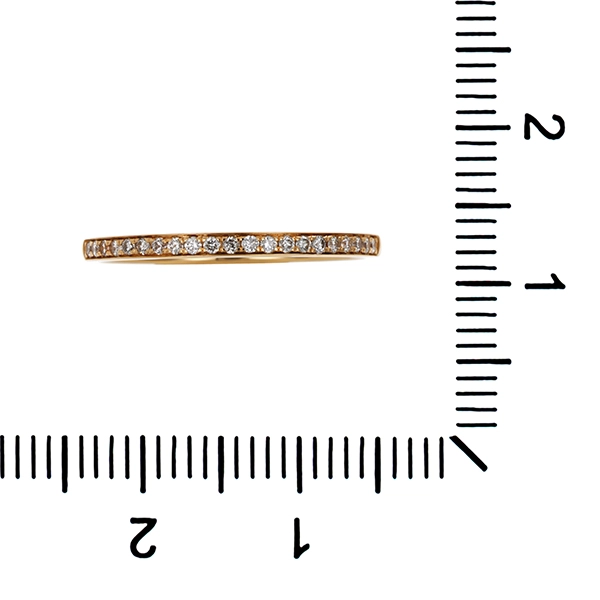 Brillantring, 14K, Gelbgold, 21 Brillanten