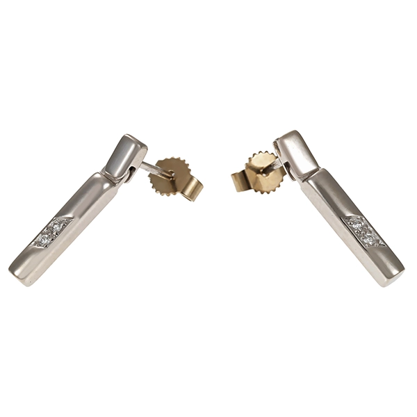 Steckhänger, 14K, Weißgold, Brillanten