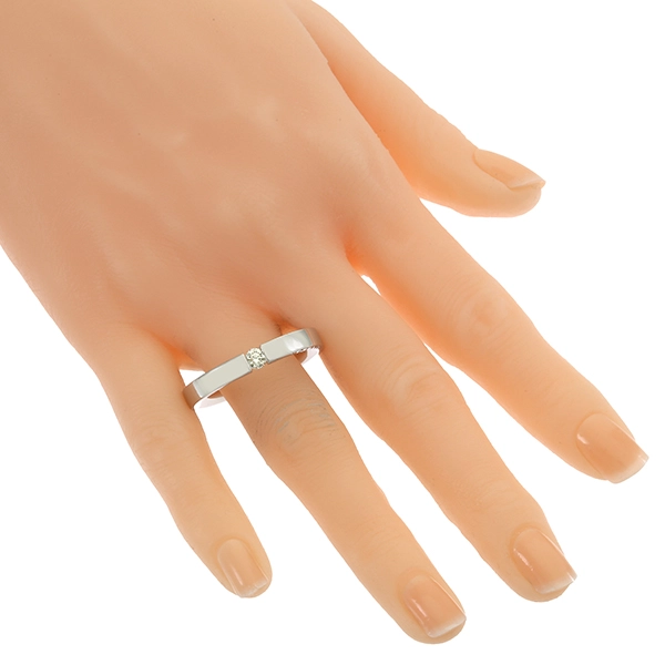 Diamantring, 14K, Weißgold, Brillant, Diamant