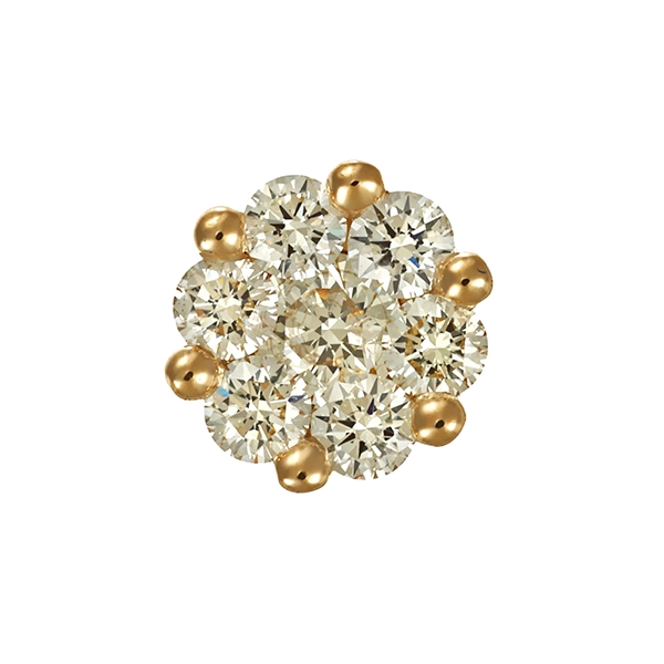 Anhänger, 14K, Gelbgold, Brillanten