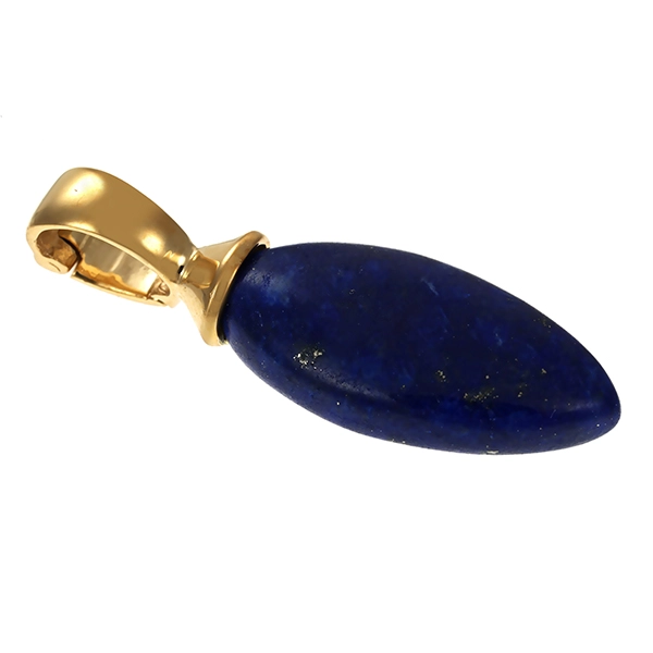 Anhänger, 9K, Gelbgold, Lapis