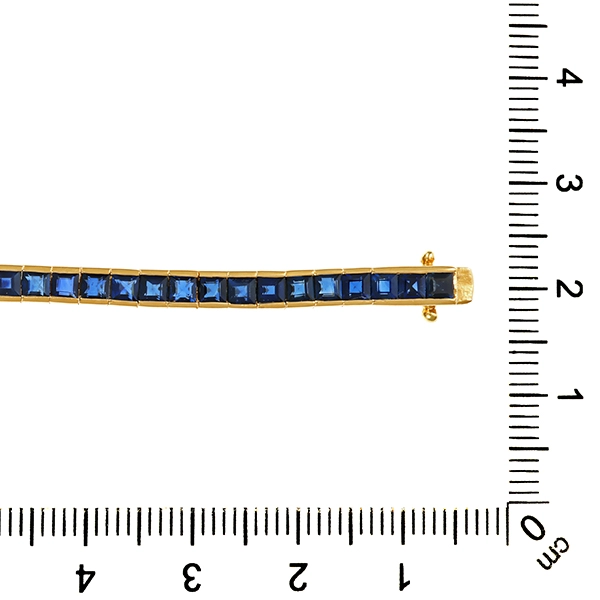 Armband, 18K, Gelbgold, Saphir