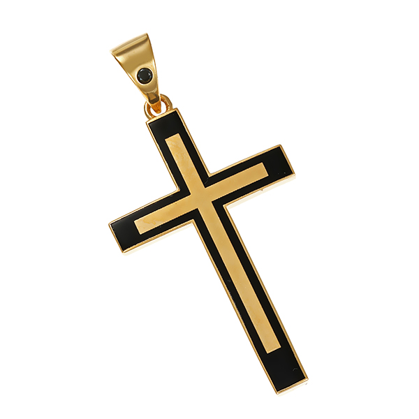 Anhänger, 14K, Gelbgold, Kreuz