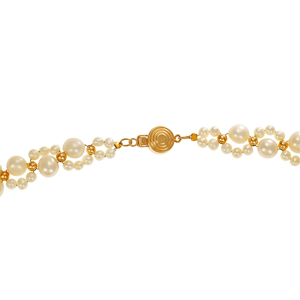Perlenkette, 14K, Gelbgold, Perlen