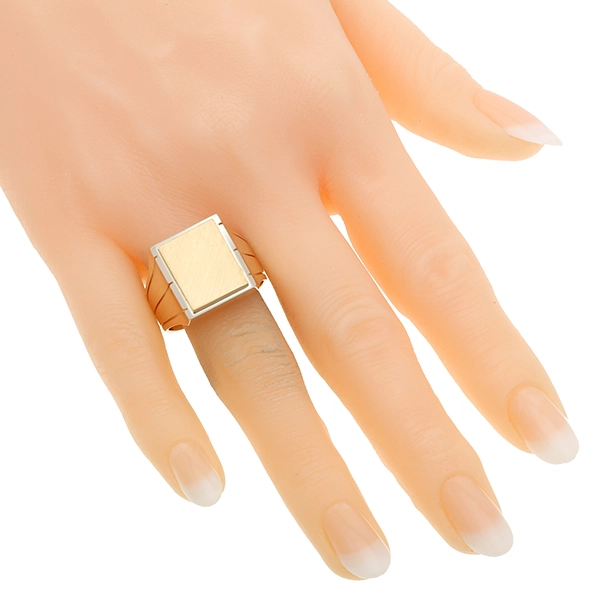 Herrenring, 18K, Rotgold