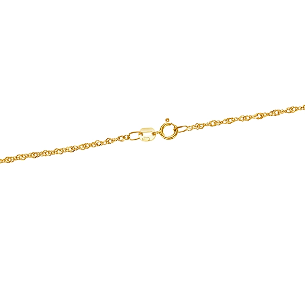 Collier, 14K, Gelbgold, Bernstein