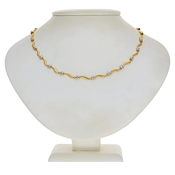 Collier, 14K, Gelb-/Weißgold