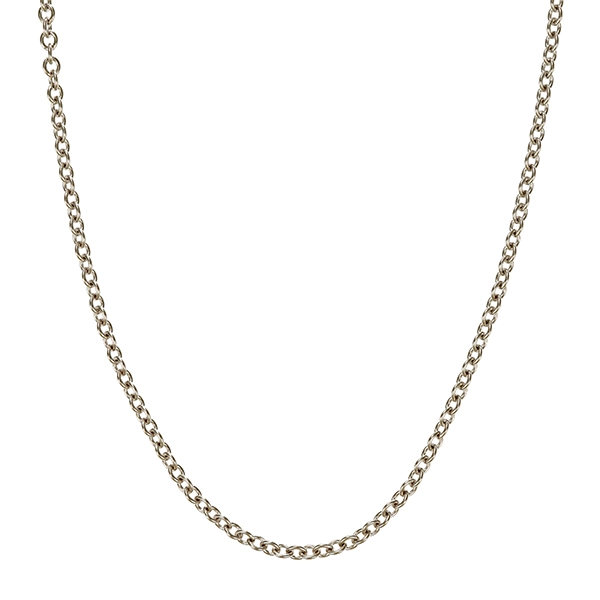 Collierkette, 14K, Weißgold