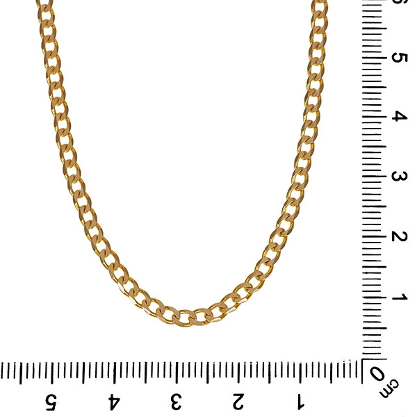 Collierkette, 14K, Gelbgold, Panzer-