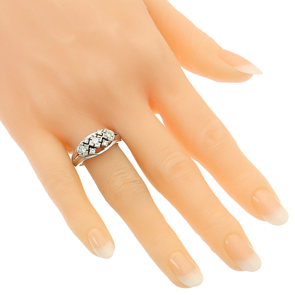 Diamantring, 14K, Weißgold, Brillanten