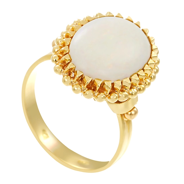 Ring, 18K, Gelbgold, Opal