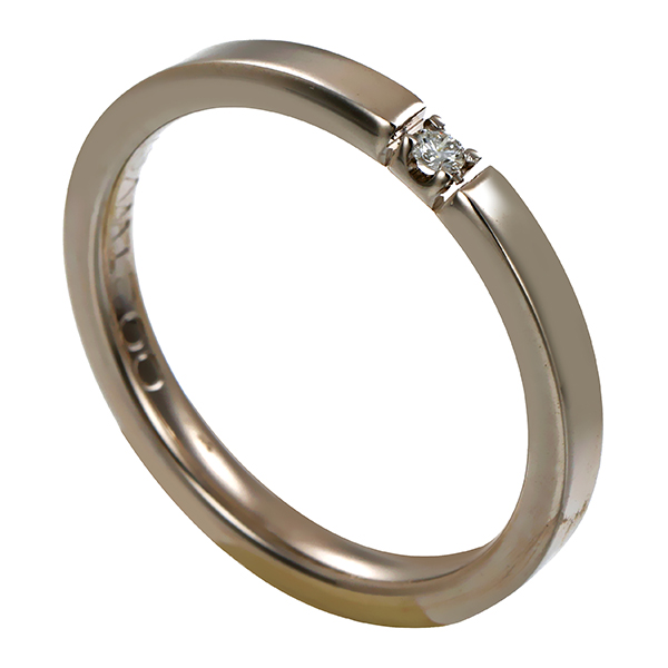 Brillantring, 14K, Weißgold