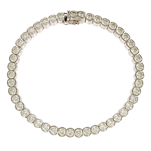 Armband, 18K, Weißgold, Brillanten