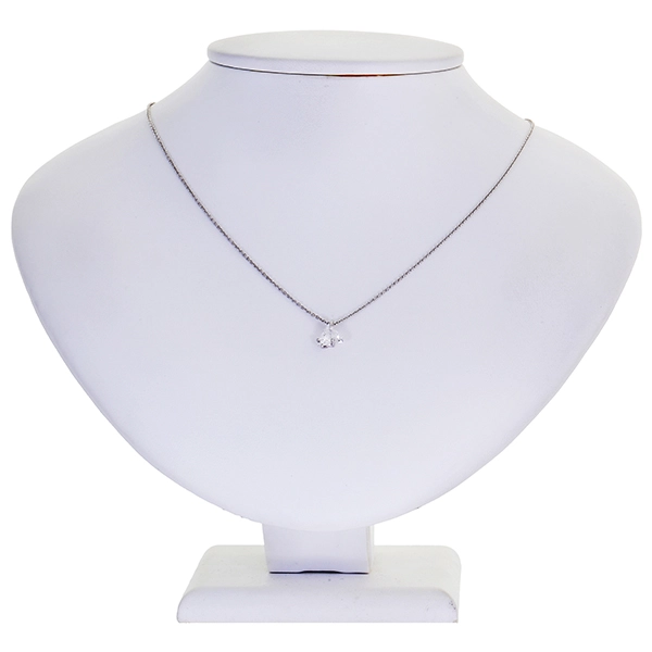 Collier, 18K, Weißgold, 'Pferdekopf' 0,67 ct