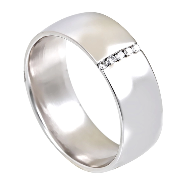 Diamantring, 14K, Weißgold, Brillanten