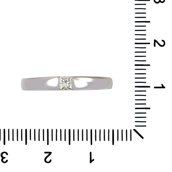 Diamantring, 18K, Weißgold, Diamant 0,12 ct