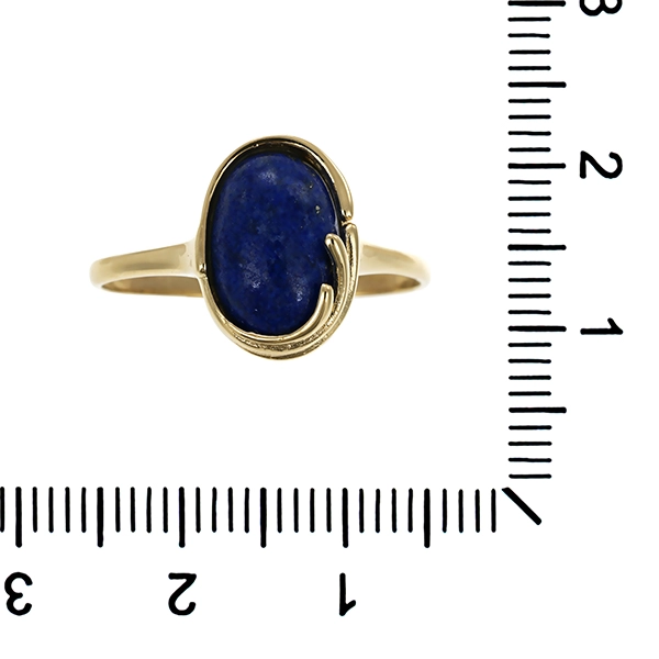 Ring, 8K, Gelbgold, Lapis