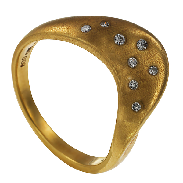 Brillantring, 14K, Gelbgold