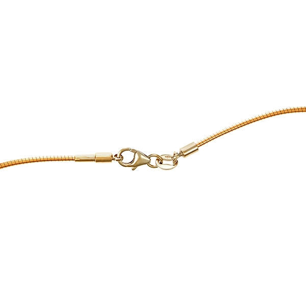 Collier, 14K, Weiß-/Rotgold, Smaragde