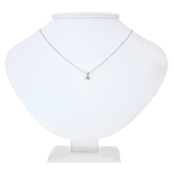 Collier, 14K, Weißgold, Brillant