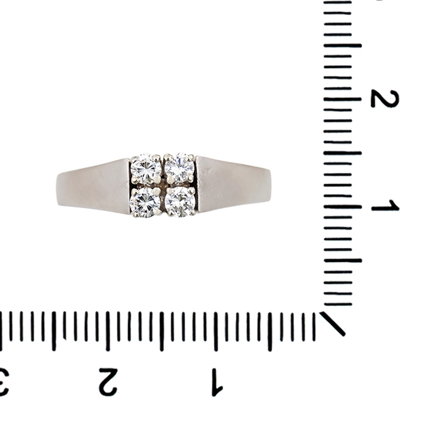 Diamantring, 18K, Weißgold, Brillanten