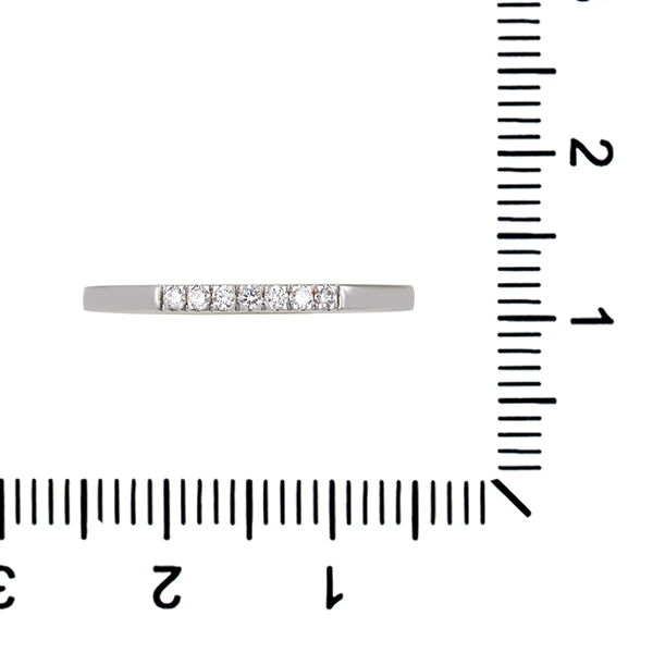 Diamantring, 18K, Weißgold, Brillanten 0,09 ct