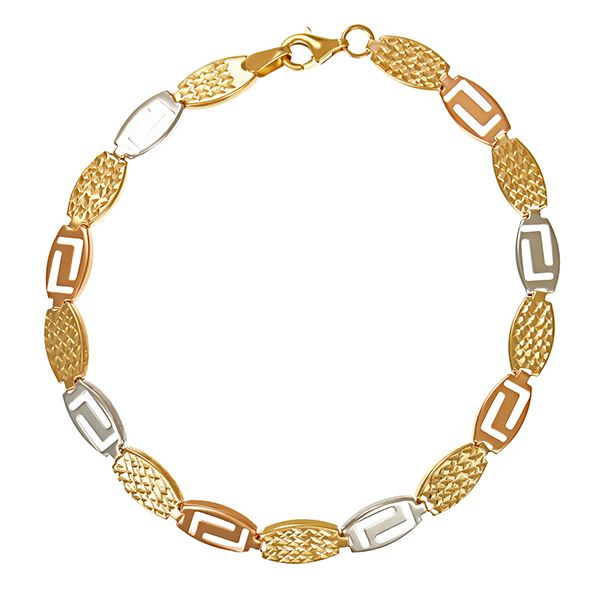 Armband, 14K, Rot-/Gelb-/Weißgold