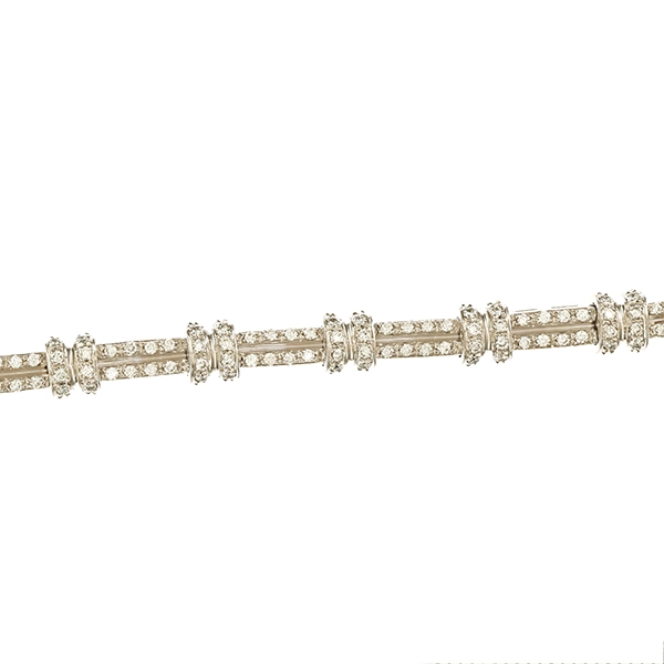 Armband, 18K, Weißgold, Brillanten