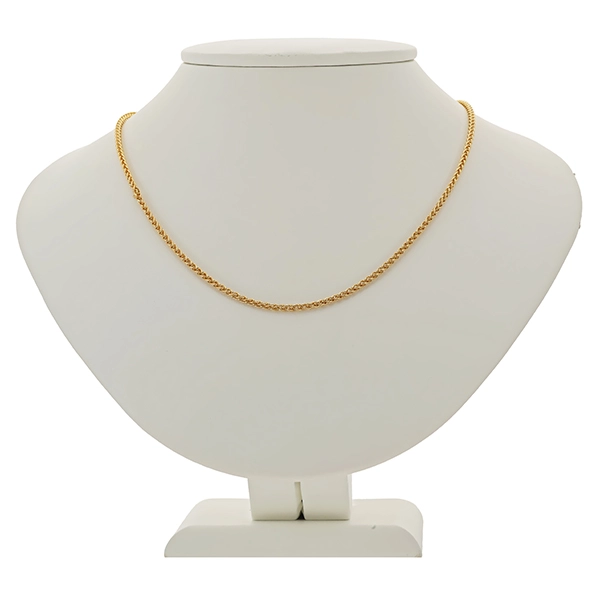 Kette, 18K, Gelbgold, Zopf-