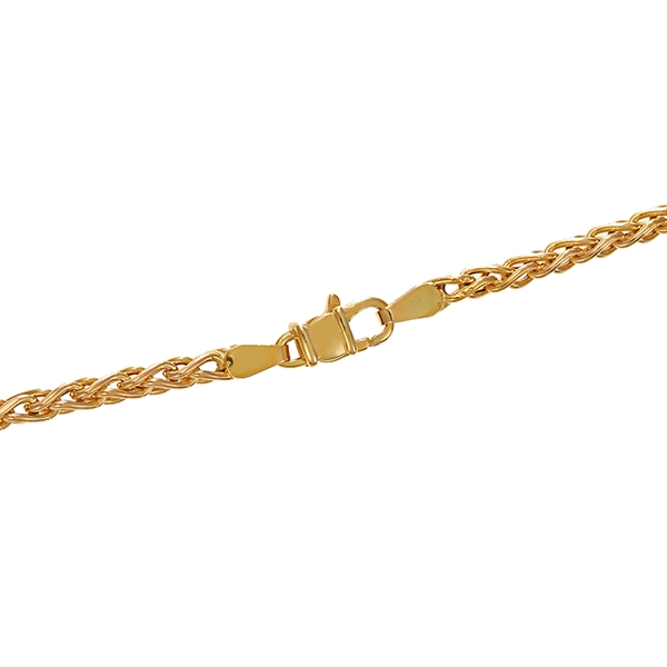 Collierkette, 9K, Gelbgold, Zopf-
