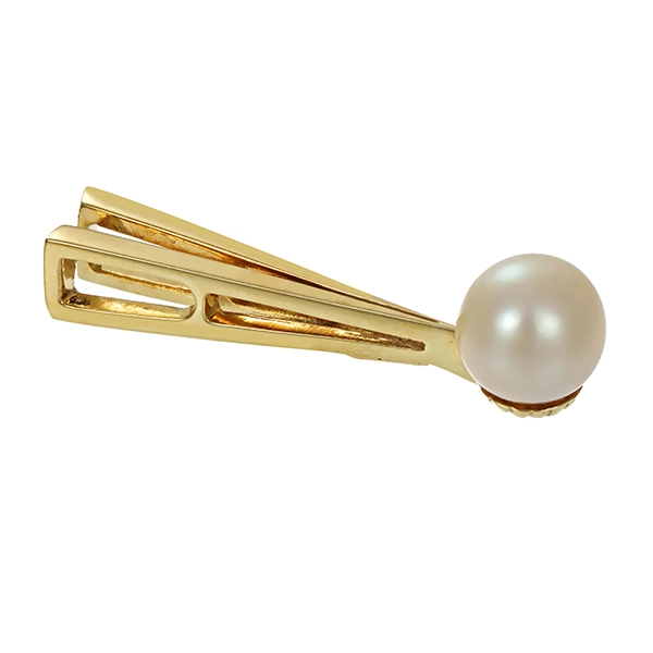 Anhänger, 14K, Gelbgold, Perle