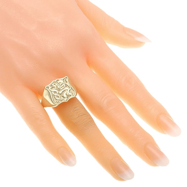 Herrenring, 14K, Gelbgold, Siegelring