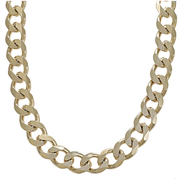 Kette, 925, Silber, Flachpanzer-