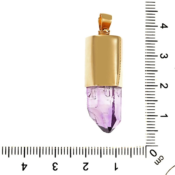 Anhänger, 14K, Gelbgold, Amethyst
