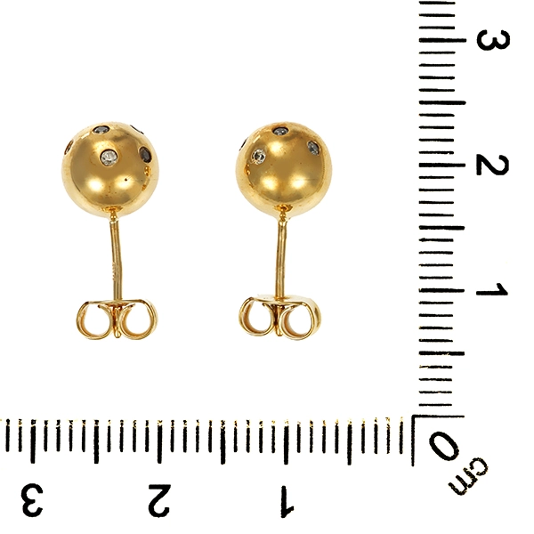 Ohrstecker, 8K, Gelbgold, Zirkonia