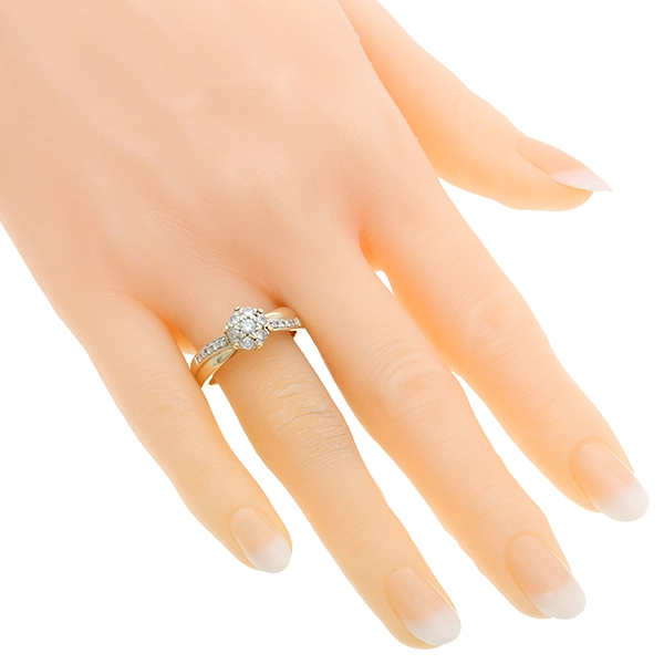 Diamantring, 9K, Gelbgold, Brillanten 0,50 ct