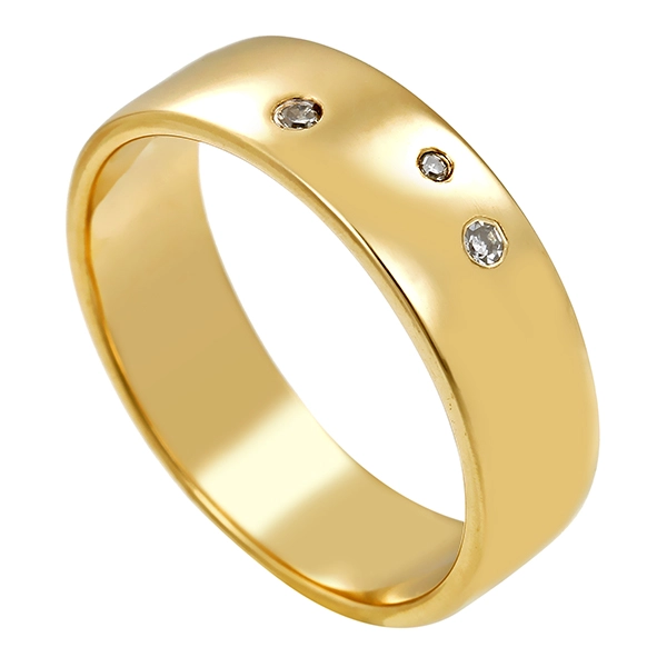 Diamantring, 8K, Gelbgold, Diamant