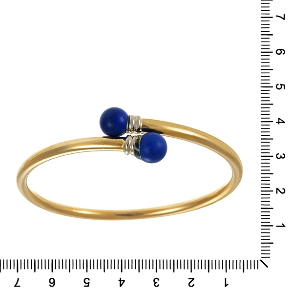 Armreif, 14K, Gelbgold, Lapis